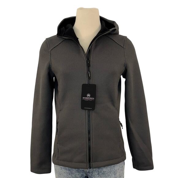 Stormtech Performance Novarra Full Zip Jacket Hoodie Grey Size S NWT - Picture 1 of 11
